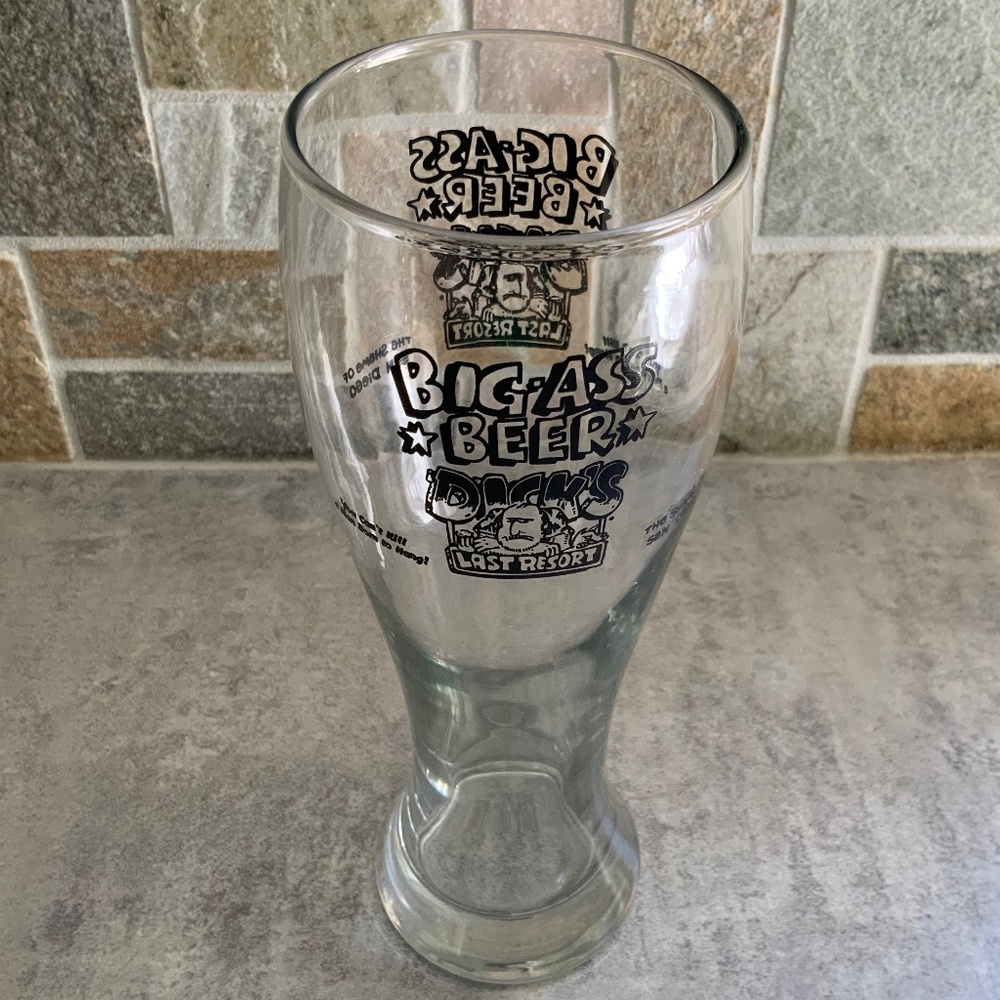 Vintage Dick’s Last Resort Big Ass Beer Glass San Diego